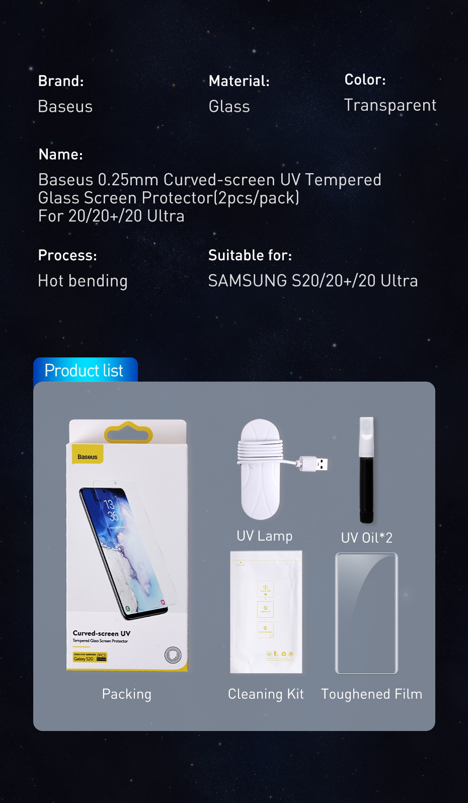 Baseus-2PCS-025mm-Curved-Screen-HD-Clear-UV-Liquid-Full-Glue-Coverage-Anti-Explosion-Tempered-Glass--1645796-12